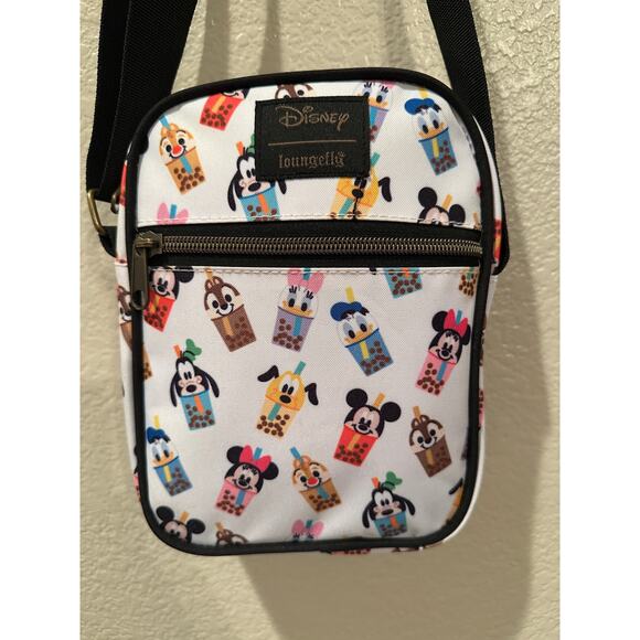NWOT Loungefly Disney Mickey Mouse & Friends Boba Athletic Crossbody Bag - Picture 1 of 4